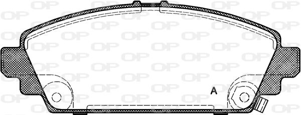 OPEN PARTS stabdžių trinkelių rinkinys, diskinis stabdys BPA0700.02